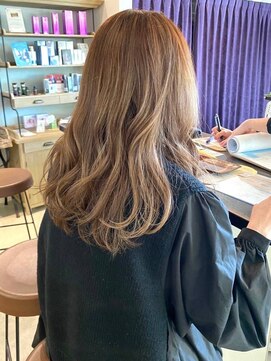 マフェラダー(mahae RUDDER) ベージュ×グレージュ