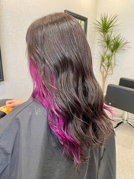 イメチェン/イヤリングカラー/レッドブラウン/似合わせカット