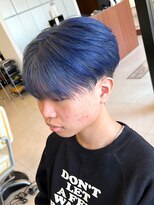 ヘアーアンドエステ ハラダ 滝ノ水店(Hair&Esthe Harada)&nbsp;メンズマッシュ/ベリーショート/ブルー