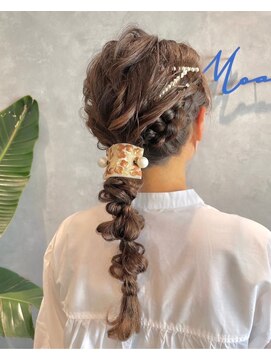 モアナ バイ ヘッドライト大宮店(Moana by HEADLIGHT) Moana【大宮】#ヘアセット#編みおろし#結婚式#二次会#ロング