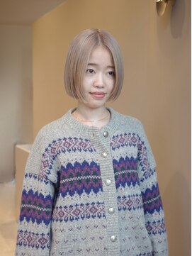 ネロ ヘアサロン ネイビー 渋谷(NERO HAIRSALON NAVY) 【赤津美奈】ボブ　前髪なし　ブリーチ　ダブルカラー