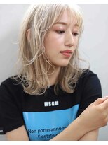 ロッソ ヘアアンドスパ 草加店(Rosso Hair&SPA)&nbsp;ハイトーンミディアムボブ