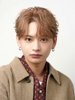 オーシャントーキョー 原宿(OCEAN TOKYO)&nbsp;ミルクティーベージュメンズカットセンターパート