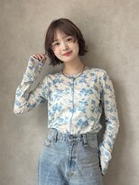 ミューバイケンジ(miu by KENJE)&nbsp;柔らかさ引き立つ◎外ハネショートボブ