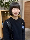 切りっぱなしボブ/顔周りレイヤー/名古屋/栄/伏見/丸の内