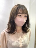 ミディアムレイヤーカット/レイヤー/顔周り/韓国/髪質改善北千住