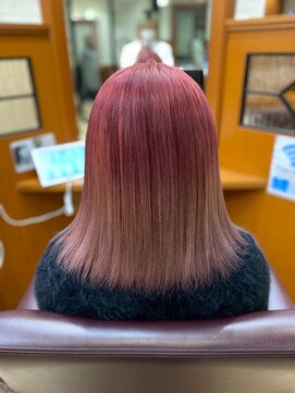 ブリーチ／ピンクグラデーション