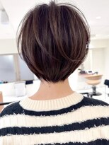 ジルブラン(JIL BLAN) 表参道ボブ白髪ぼかしハイライトショートボブカット30代40代