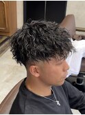 ツイストスパイラルパーマツイストパーマメンズマッシュパーマ