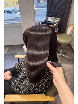 エスト 小倉(est) 髪質改善トリートメント　ミディアムレイヤー　艶カラー