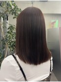 ブリーチなしダークブラウンカラー