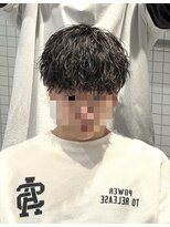 エイド 渋谷(aid)&nbsp;ゆるめ縦落ち無造作ブラストコンパクトマッシュパーマ