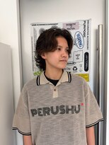 ウーズ ハラジュク(Ooze.HARAJUKU) ハッシュカットグレージュデザインカラーツートーンカラー原宿