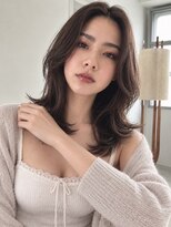 キース ヘアアンドメイク 恵比寿(kith. hair&make)&nbsp;透明感シアーブラウン/ミディアム/くびれレイヤー
