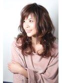 【LaLaTerrace】大人カジュアルほつれウェーブ　LaLaTerrace風
