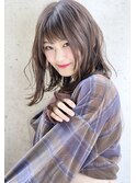 【SeeK NEXT】ルーズランダムパーマミディ×ショコラアッシュ