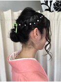 袴着付けパールアップ 卒業式 卒園式 袴 着物 和装　水戸