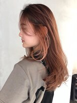 ヌイ 横浜(nui)&nbsp;ベイビーピンク_ブランジュネイビーカラーダブルバング