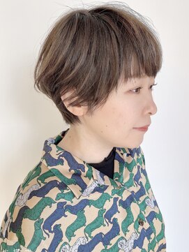 モリオフロムロンドン 原宿本店(morio from London) 【morio原宿】大人外国人風オリーブベージュショートヘア