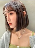 【ROSE】前下がりボブ_シースルーバング9308