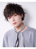 20代コンマヘアビジネスかき上げツイストパーマショートレイヤー
