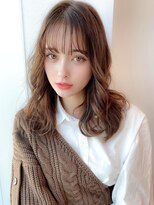 アグ ヘアー カリラ 谷山2号店(Agu hair caolila) 《Agu hair》しっとりまとまるウェーブミディ