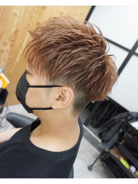 ヘアテリア リュウ 大塚(hair teria ryu) 刈り上げマッシュ×ピンクアッシュ