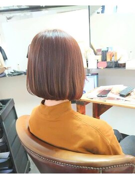 カミケン 方木田店(kamiken.) 大人上品シンプルさら艶ストレートボブ【カミケン方木田店】