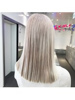 ゲーム 原宿店(GAME)&nbsp;ホワイトミルクティーベージュ/ダブルカラー/ケアブリーチ