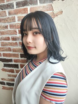 ヘアスタイリングルーム バター(hair styling room butter) 【butter辻憲太郎】ネイビー×くすみ