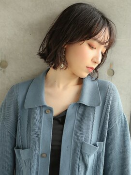 アンドレイ 表参道(andrey) 【ANDREY 宮村】シースルーバング外はねミニボブ