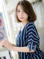 エン(eN.) センターパートくせ毛風ボブパーマ30代40代a流山おおたかの森