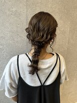 アース 三軒茶屋店(HAIR&MAKE EARTH) 編みおろしアレンジ/ヘアアレンジ/お呼ばれヘア