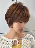 30代40代大人女性/前髪ありショートボブ/ショートヘア/髪質改善