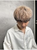 NEXT静岡　エンドカラー　マッシュウルフ　ミルクティーベージュ