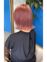 ファムエリア(FEMME AREA)&nbsp;ピンクカラー  ブリーチ　ダブルカラー