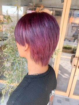 レオン(Re:ON) メンズダブルカラー×ワインレッド