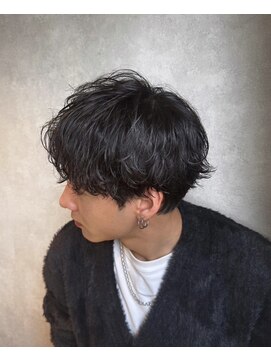 メンズカット リア(Men’s cut riah) 波巻きスパイラルパーマメンズマッシュパーマツイストパーマ