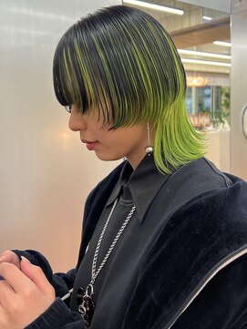 パークレーン アイス イヴェン(park lane ICI yeven) ブリーチダブルカラーデザインカラーインナーカラーリタッチYUKI