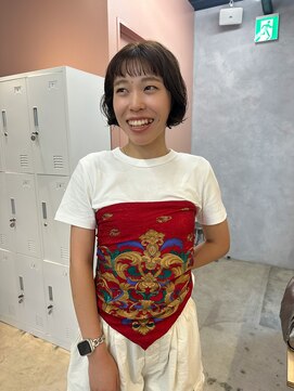 アマーク(a mark) 【能田花音】ミニボブ×オリーブベージュ