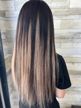 ビューティーサロンワタナベ 本店 シールエクステ70枚バレイヤージュ