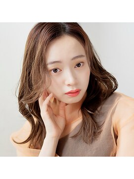 モンド ヘアクリエーション 西田店(monde hair creation) 【monde】オリーブベージュ×セミディ