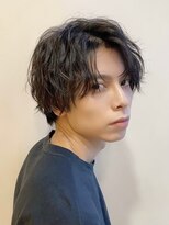 エリマ 横浜西口(elima)&nbsp;横浜西口ツイストスパイラルパーマセンターパートメンズカット