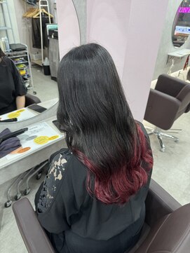 アン ブリーチ 大宮駅東口店(UN BLEACH) ブリーチ1回 ワインレッドグラデーションカラー