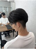 センターパート/曲がる縮毛矯正