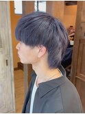 【長尾】ウルフカット×バイオレット