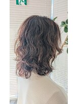アース 三田南ウッディタウン店(HAIR&MAKE EARTH)&nbsp;秋の大人可愛い◎くせ毛風パーマ小顔ミディ　10/24