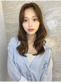 オリーブグレー/ボブ/顔周り/小顔/レイヤー/髪質改善/縮毛矯正