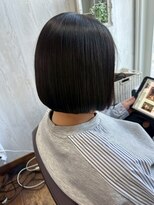 コルテ 倉敷西坂店(CoRte.)&nbsp;切りっぱなしボブ/上品ボブ/ナチュラルストレート/髪質改善/美髪