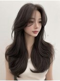 大人ガーリー 似合わせカット ダークアッシュ